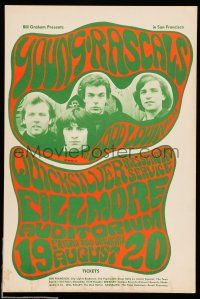 8d342 YOUNG RASCALS/QUICKSILVER MESSENGER SERVICE 14x21 music poster '66 3rd printing, Wilson!