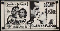 8d392 CASABLANCA/MALTESE FALCON 8x15 special '60s Humphrey Bogart with Bergman and Astor!