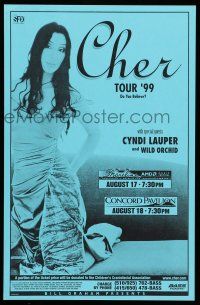 8d257 CHER 11x17 music poster '99 Cyndi Lauper, Wild Orchid, sexy image!