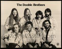 8d263 DOOBIE BROTHERS 21x27 music poster '70s black & white Warner Brothers promo!