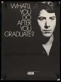 8d415 GRADUATE 18x24 special '68 great different image of Dustin Hoffman, Vista recruiting!