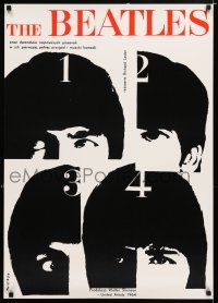 8d841 HARD DAY'S NIGHT REPRODUCTION English 24x34 '90s The Beatles, rock & roll classic!