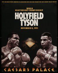 8d427 HOLYFIELD VS TYSON 22x28 special '91 Heavyweight Championship boxing, fight that never was!