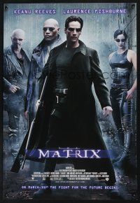 8d831 MATRIX mini poster '99 Keanu Reeves, Carrie-Anne Moss, Laurence Fishburne, Wachowski Bros!