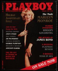 8d168 PLAYBOY 24x30 advertising poster '97 great image of super-sexy Marilyn Monroe!
