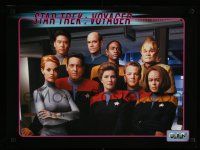 8d719 STAR TREK: VOYAGER set of 2 tv posters '95 great images of all the top cast members!