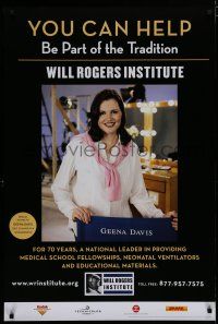 8d510 WILL ROGERS INSTITUTE DS special 27x40 '07 cool image of pretty Geena Davis!