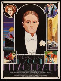 8d341 WORLD OF F. SCOTT FITZGERALD radio poster '79 great art from the radio documentary!