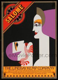 8d121 SALOME 20x28 Canadian stage poster '70s really cool artwork with gold border!