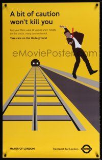 8d080 TRANSPORT FOR LONDON bit of caution style 25x40 English travel poster '12