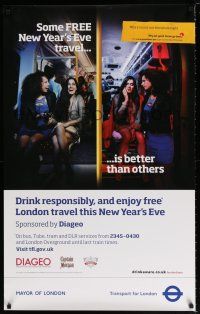 8d084 TRANSPORT FOR LONDON drink responsibly style 25x40 English travel poster '12