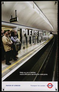 8d097 TRANSPORT FOR LONDON use all of the platform style 25x40 English travel poster '12