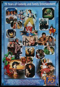 8d822 WARNER BROS 75TH ANNIVERSARY 27x40 video poster '98 Dennis the Menace, Bugs Bunny, more!