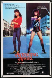 8f045 AVENGING ANGEL 1sh '85 Betsy Russell returns as hooker/college student!