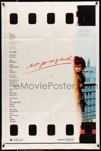 8f249 EXPOSED 1sh '83 image of model Natassia Kinski, cool exposed film poster design!