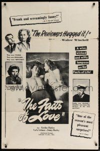 8f253 FACTS OF LOVE 1sh '49 English comedy, Gordon Harker, Carla Lehmann, 29 Acacia Avenue!