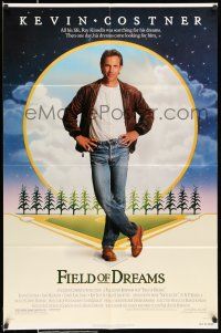 8f262 FIELD OF DREAMS 1sh '89 Kevin Costner baseball classic, if you build it, they will come!