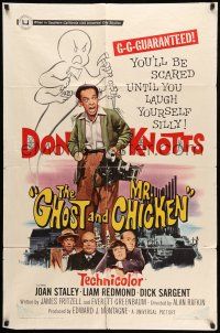 8f318 GHOST & MR. CHICKEN 1sh '66 Don Knotts, you'll be scared til you laugh yourself silly!