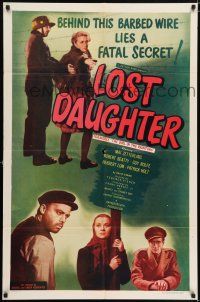 8f326 GIRL IN THE PAINTING 1sh R53 Terence Fisher directed, Mai Zetterling, Lost Daughter!