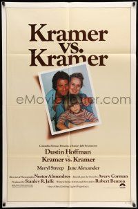 8f487 KRAMER VS. KRAMER 1sh '79 Dustin Hoffman, Meryl Streep, child custody & divorce!