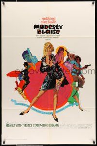 8f569 MODESTY BLAISE 1sh '66 Bob Peak art of sexiest female secret agent Monica Vitti!