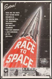 8f681 RACE TO SPACE 1sh '59 incredible machines & brilliant teamwork brought it to you!