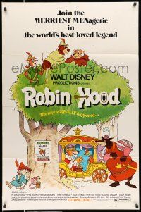 8f721 ROBIN HOOD 1sh '73 Walt Disney's cartoon version, the way it REALLY happened!