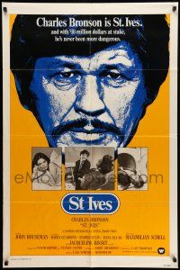 8f822 ST. IVES photo style int'l 1sh '76 Charles Bronson & sexy Jacqueline Bisset!
