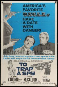 8f907 TO TRAP A SPY 1sh '66 Robert Vaughn, David McCallum, The Man from UNCLE!
