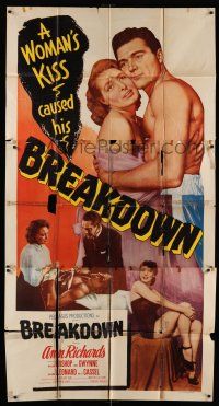 8g628 BREAKDOWN 3sh '52 boxer William Bishop, Ann Richards, women caused his breakdown!