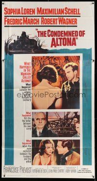 8g650 CONDEMNED OF ALTONA 3sh '63 Sophia Loren, Maximilian Schell, Fredric March, Robert Wagner