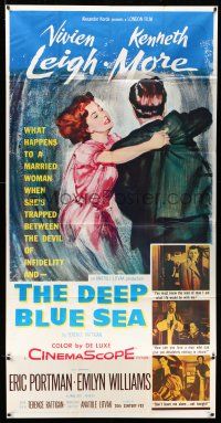 8g659 DEEP BLUE SEA 3sh '55 married Vivien Leigh trapped by the Devil of infidelity!