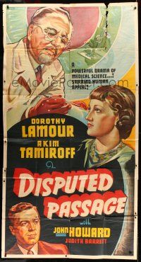 8g665 DISPUTED PASSAGE Other Company 3sh '39 art of Dorothy Lamour w/ doctors Tamiroff & Howard!