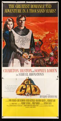 8g674 EL CID 3sh '61 Anthony Mann directed, Charlton Heston, sexy Sophia Loren!