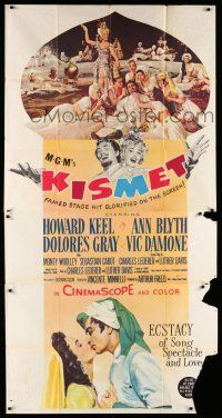 8g755 KISMET 3sh '56 Howard Keel, Ann Blyth, ecstasy of song, spectacle & love!