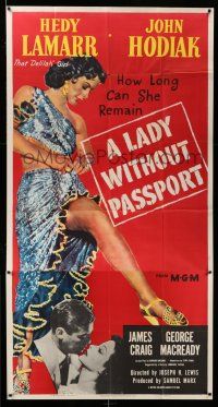 8g757 LADY WITHOUT PASSPORT 3sh '50 sexiest barely-clad Hedy Lamarr in harem girl costume!