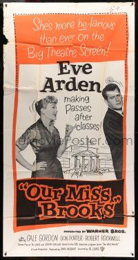 8g814 OUR MISS BROOKS 3sh '56 school teacher Eve Arden is making passes after classes!