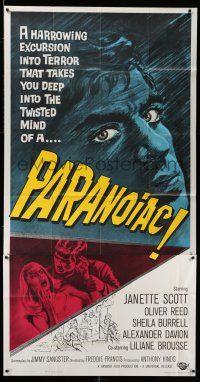 8g816 PARANOIAC 3sh '63 a harrowing excursion that takes you deep into its twisted mind!