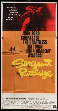 8g877 SERGEANT RUTLEDGE 3sh '60 John Ford surpasses the greatness than won him 4 Academy Awards!