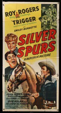 8g885 SILVER SPURS 3sh '43 art of Roy Rogers with Trigger, Smiley Burnette & Sons of the Pioneers!