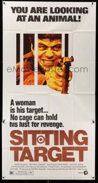 8g888 SITTING TARGET 3sh '72 Reed's target is a woman, no cage can hold his lust for revenge!