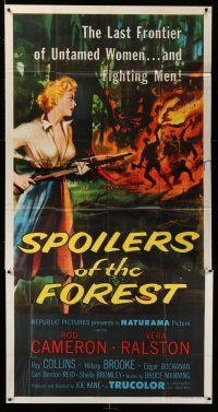 8g897 SPOILERS OF THE FOREST 3sh '57 Vera Ralston in the last frontier of untamed women!