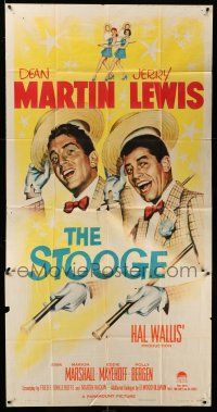 8g901 STOOGE 3sh '52 artwork of singing vaudeville team Dean Martin & Jerry Lewis!