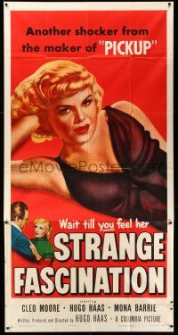 8g905 STRANGE FASCINATION 3sh '52 sexy Cleo Moore in another shocker from the maker of Pickup!