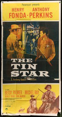 8g935 TIN STAR 3sh '57 cowboys Henry Fonda & Anthony Perkins, directed by Anthony Mann!
