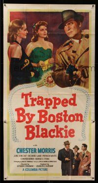 8g946 TRAPPED BY BOSTON BLACKIE 3sh '48 three women want detective Chester Morris arrested!