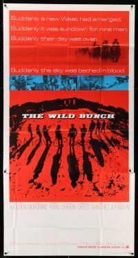 8g984 WILD BUNCH int'l 3sh '69 Sam Peckinpah cowboy classic, great different artwork!