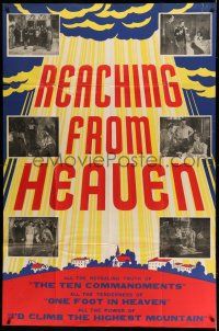 8g290 REACHING FROM HEAVEN 40x60 R50s Hugh Beaumont, Heaven or Hell, the choice is yours!