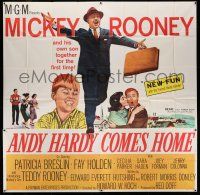 8g346 ANDY HARDY COMES HOME 6sh '58 Mickey Rooney & son Teddy together for the first time, rare!