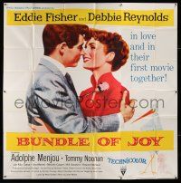 8g374 BUNDLE OF JOY 6sh '57 Debbie Reynolds & Eddie Fisher in love in their first movie together!